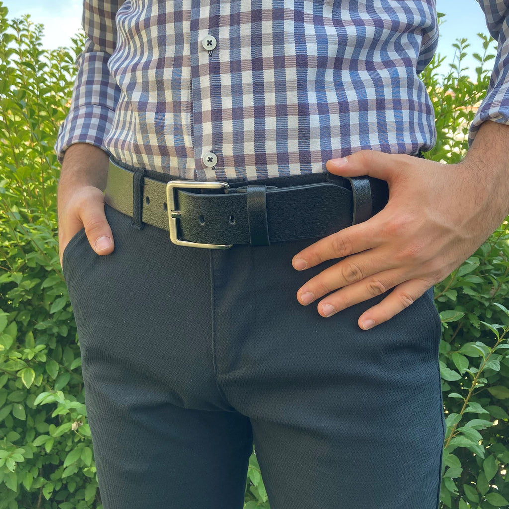 Personalized Leather Belt for Valentine's Day Gift - Custom Engraved Belt for Him, Husband Gift, Handcrafted Men's Belt, Christmas Gift