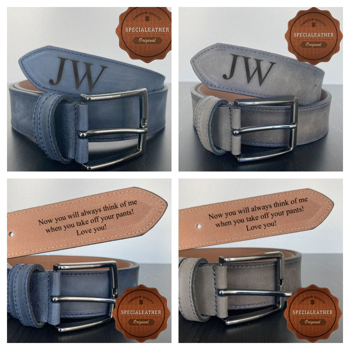 Personalized Handmade Leather Belt - Fathers day gift - Gift idea for dad - Engraved Leather Belt for Gift - Customized Leather Gift