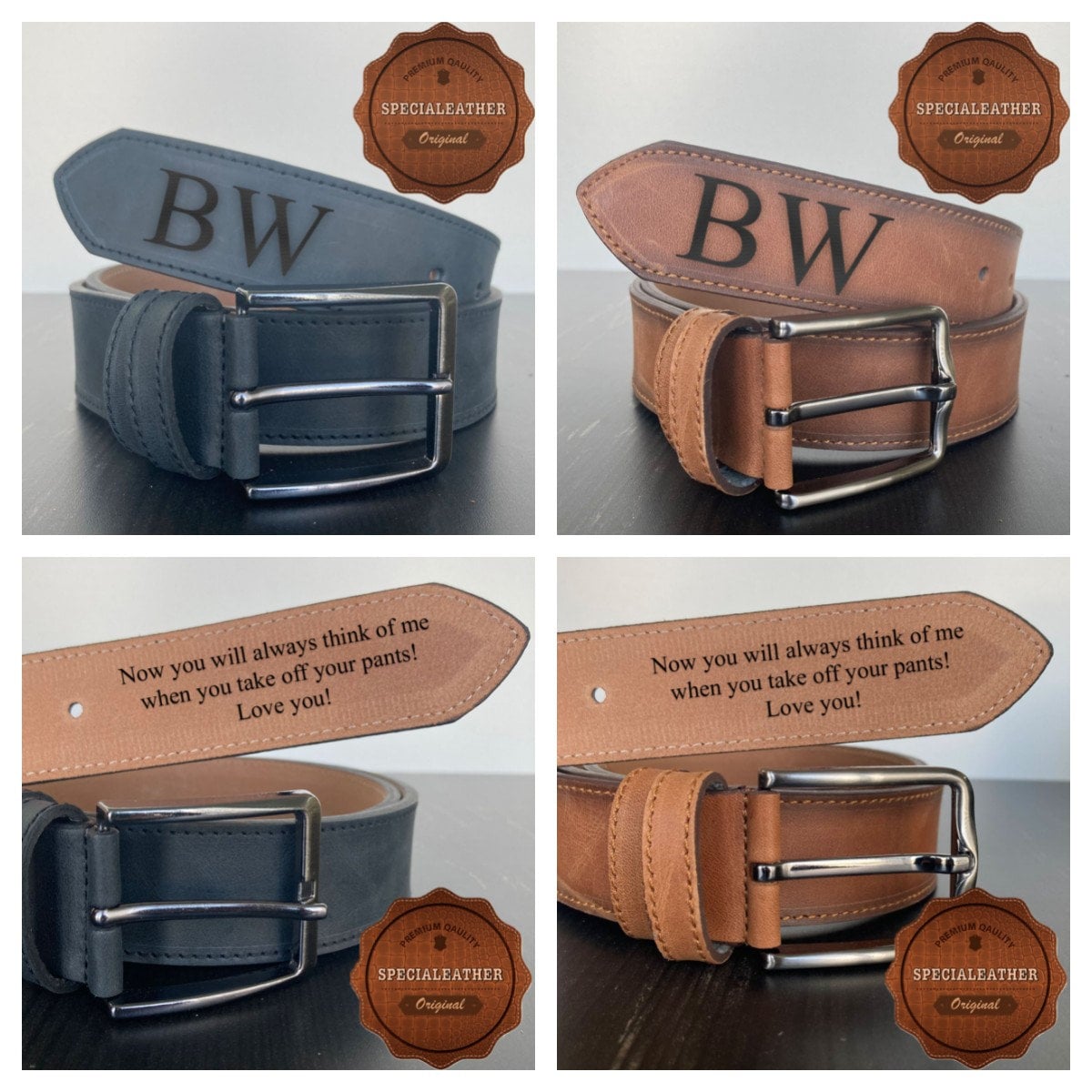 Custom Handmade Belt - Anniversary Gift - Engraved Leather Belt - Grooms Men Gift - Genuine Leather - Gift for Boyfriend - Best Man Gift