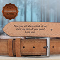Custom Handmade Belt - Suede leather belt - Anniversary Gift - Engraved Leather Belt - Grooms Men Gift - Genuine Leather -Gift for Boyfriend