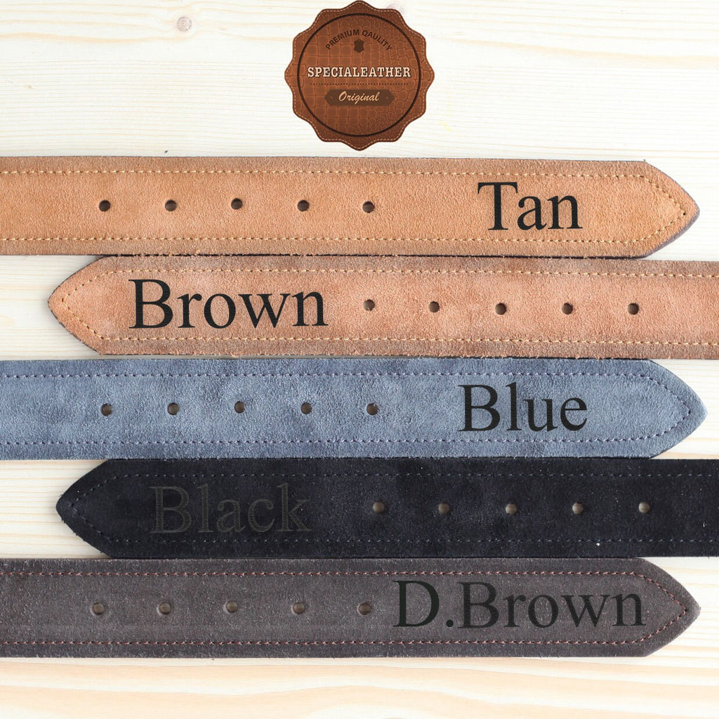 Custom Handmade Belt - Suede leather belt - Anniversary Gift - Engraved Leather Belt - Grooms Men Gift - Genuine Leather -Gift for Boyfriend