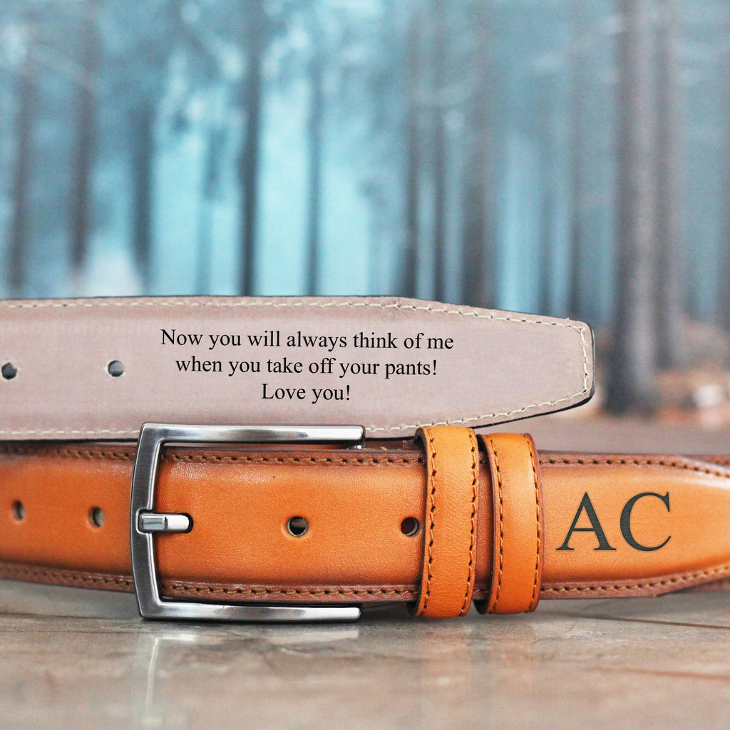 Personalized Real Leather Belt: Custom classic Belt, Men's Gift For Him, Anniversary, Valentine's Day Gift For Men