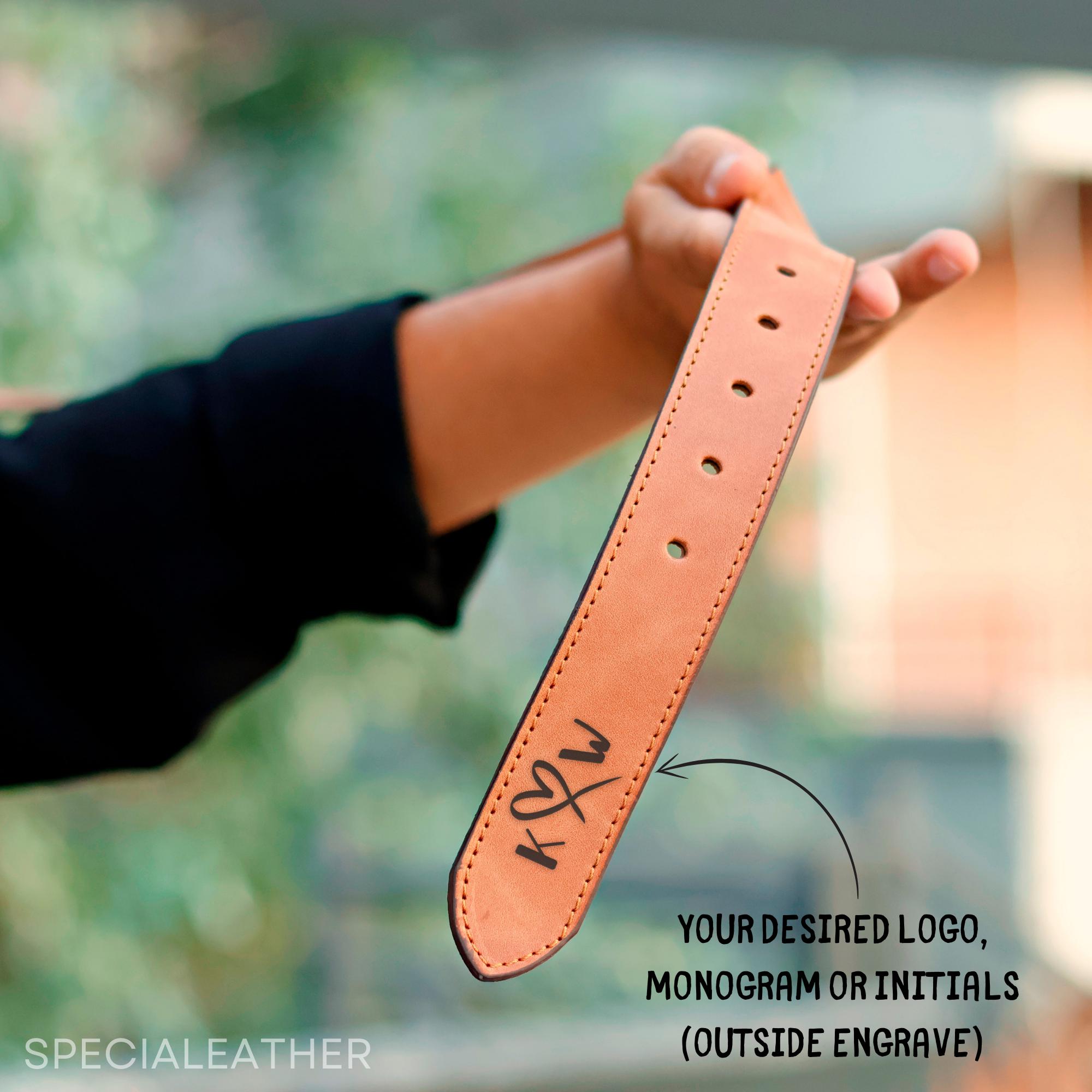 Personalized Leather Belt Gift For Him, Handcrafted Custom Belt for Him, Valentine's Day Gift , Anniversary, Birthday, Gift For Dad