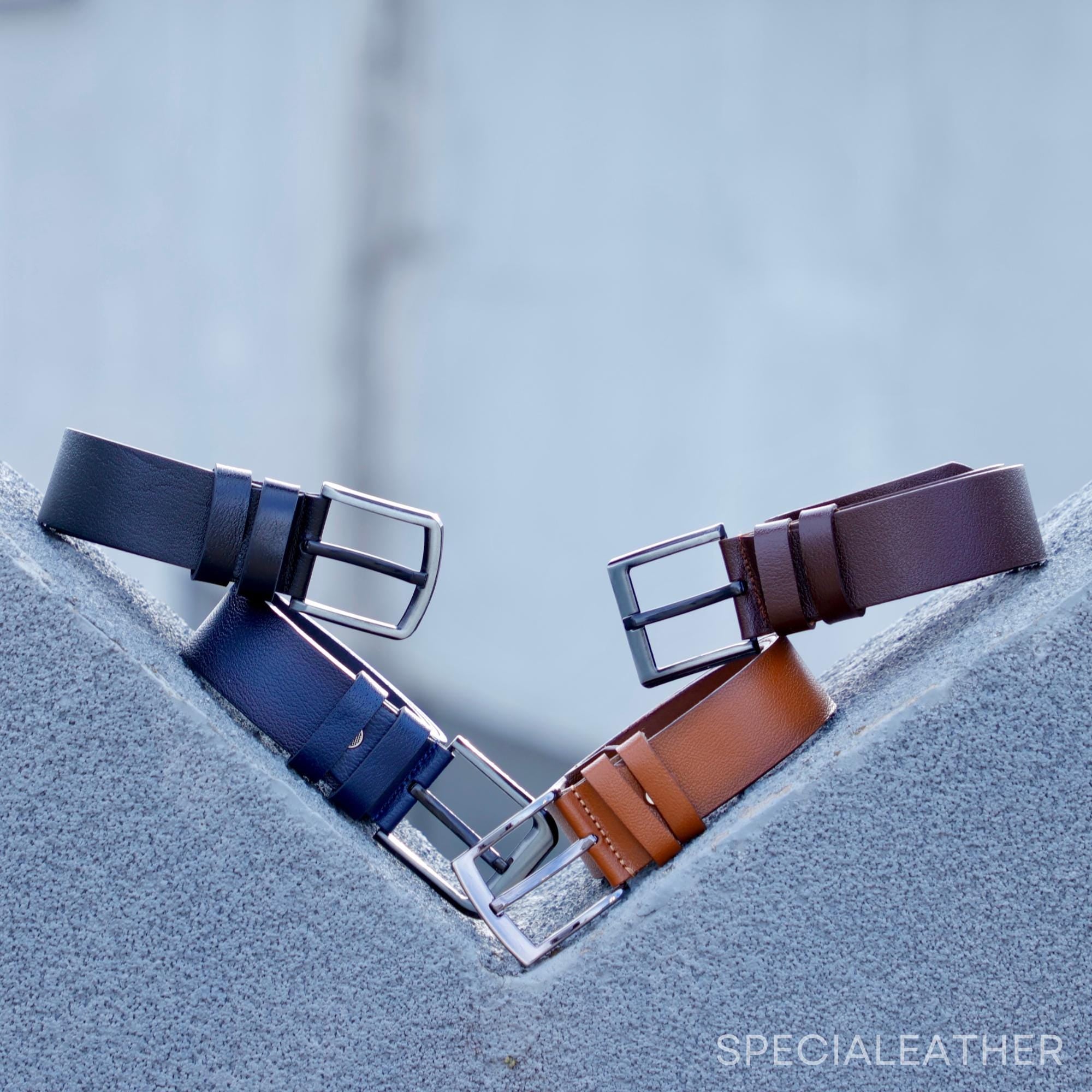 Personalized Leather Belt: Custom Engraved Men's Gift, Top Grain Leather