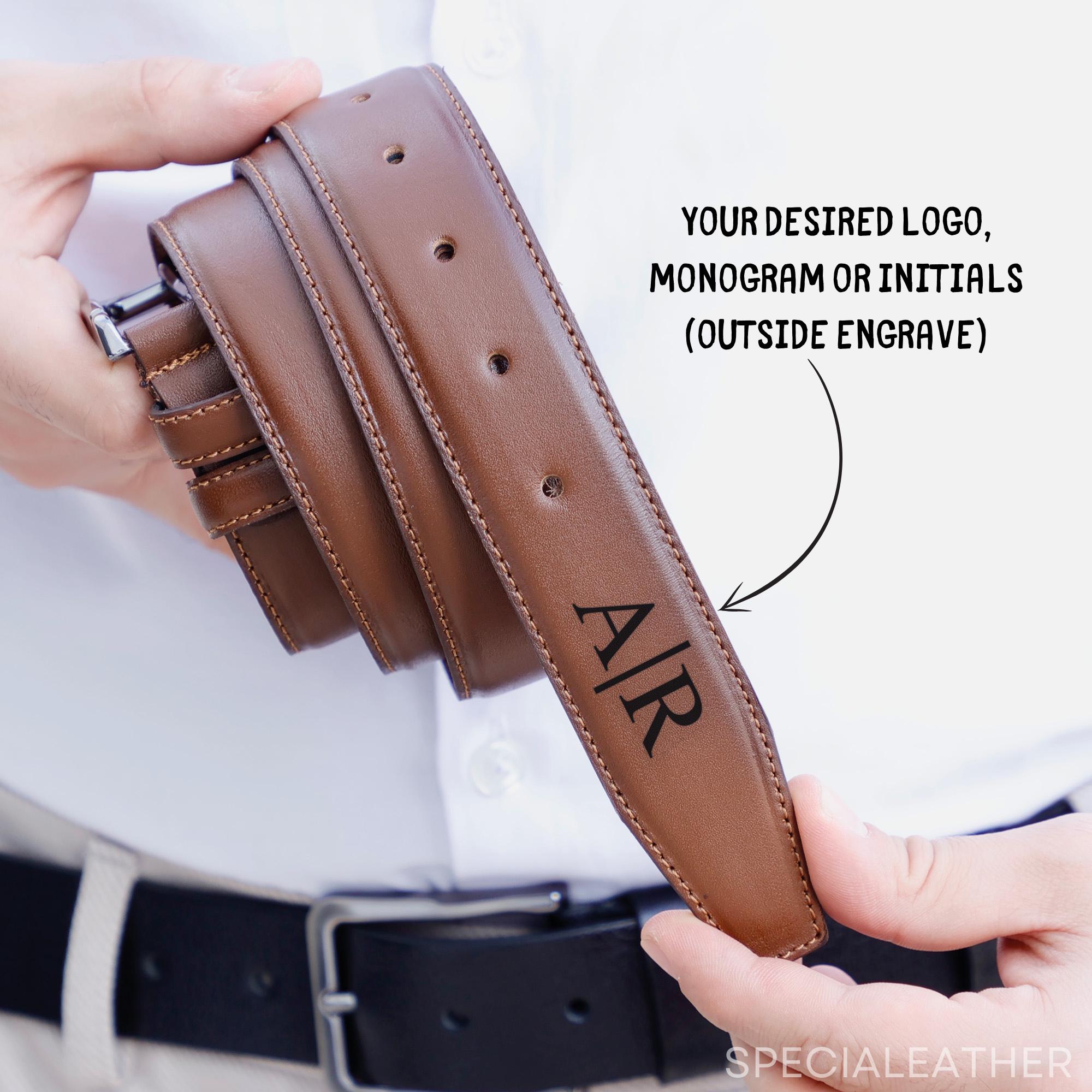 Personalized Leather Engraving Belt - Groomsmen Gift, Wedding Day Gift for Him, Custom Engraved, Gift for Him, Birthday, Anniversary