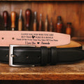 Custom Genuine Leather Belt - Classic Men's Accessory - Personalized Gift for Him - Anniversary, Wedding, Valentine's Day, Grooms Men Gift