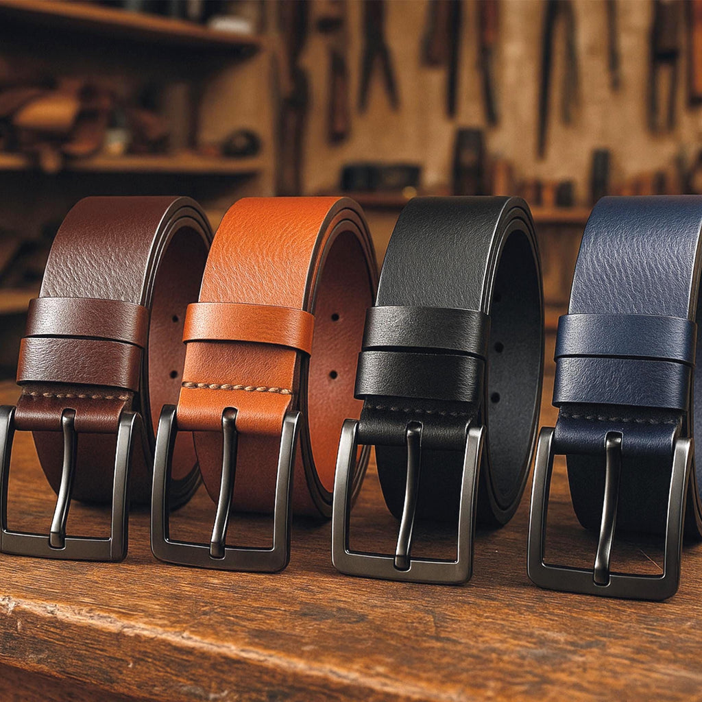 Custom Handmade Leather Belt - Personalized Top Grain Leather Belt - Anniversary Gift - Grooms Men Gift - Genuine Leather - Gift for him