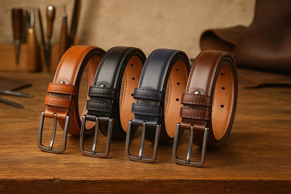 Custom Genuine Leather Belt - Classic Men's Accessory - Personalized Gift for Him - Anniversary, Wedding, Valentine's Day, Grooms Men Gift