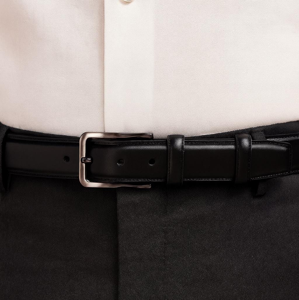 Personalized Real Leather Classic Belt -Gift for him - Anniversary, Grooms Men Gift - Genuine Leather Belt - Custom Valentine's Day Gift