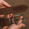 Custom Handmade Leather Belt - Personalized Top Grain Leather Belt - Anniversary Gift - Grooms Men Gift - Genuine Leather - Gift for him