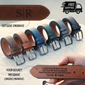 Personalized Leather Belt Gift For Him, Handcrafted Custom Belt for Him, Valentine's Day Gift , Anniversary, Birthday, Gift For Dad