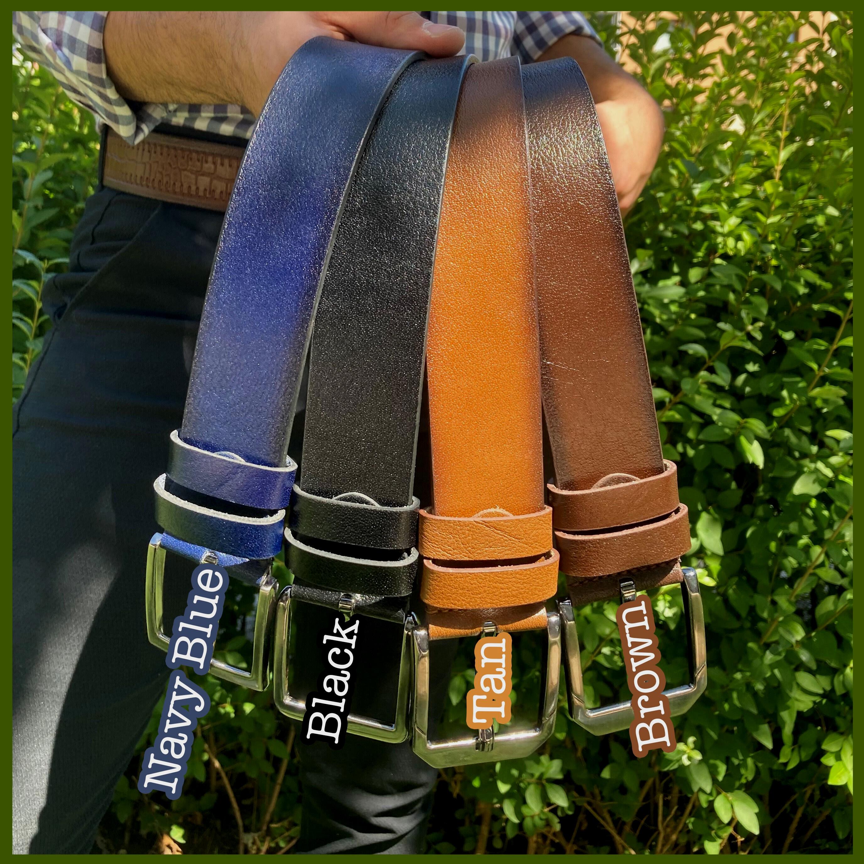 Personalized Leather Belt for Men Gift - Valentine's Day Gift, Custom Engraved Belt for Him, Husband Gift, Christmas, Holiday Gift for Him