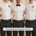 Personalized Engraved Leather Belt for Men - Groomsman Wedding Gift